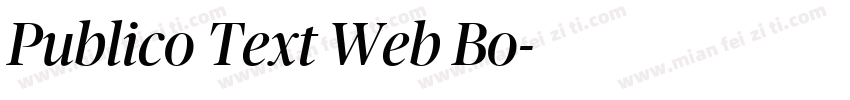 Publico Text Web Bo字体转换